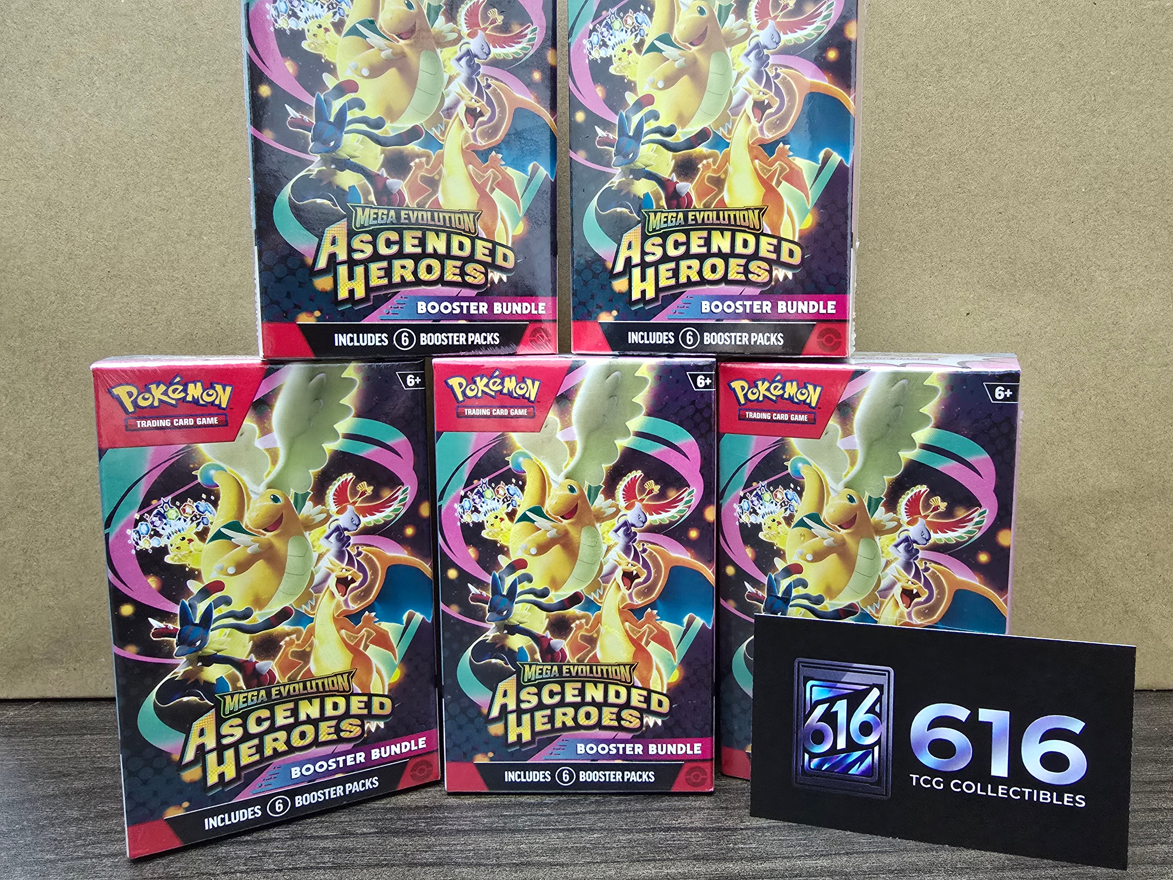 [ASC - EN] Pokemon Mega Evolution: Ascended Heroes Booster Bundle (Shrinked)